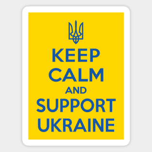 Keep calm and support Ukraine Magnet